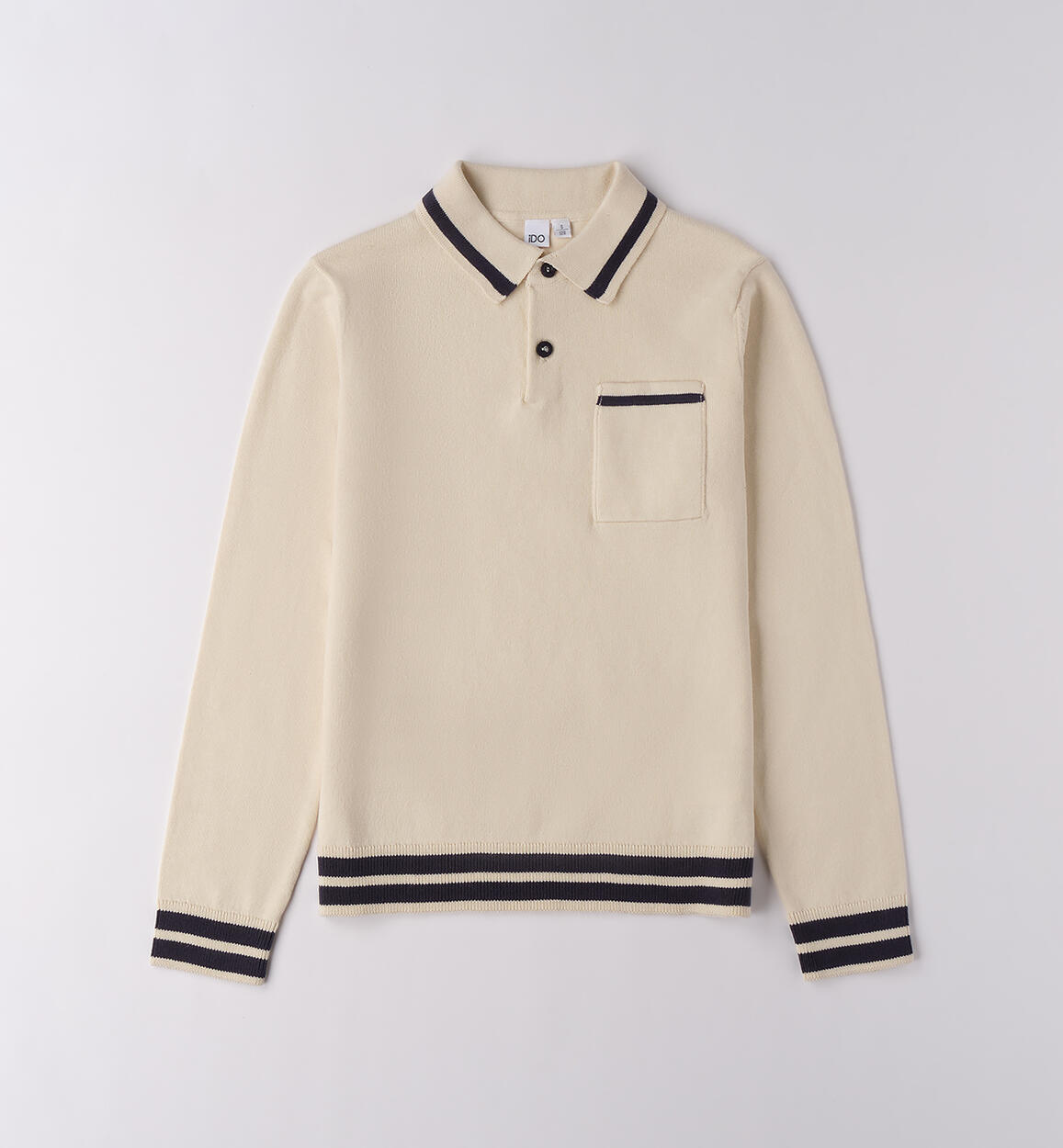Polo bambino manica lunga BEIGE iDO