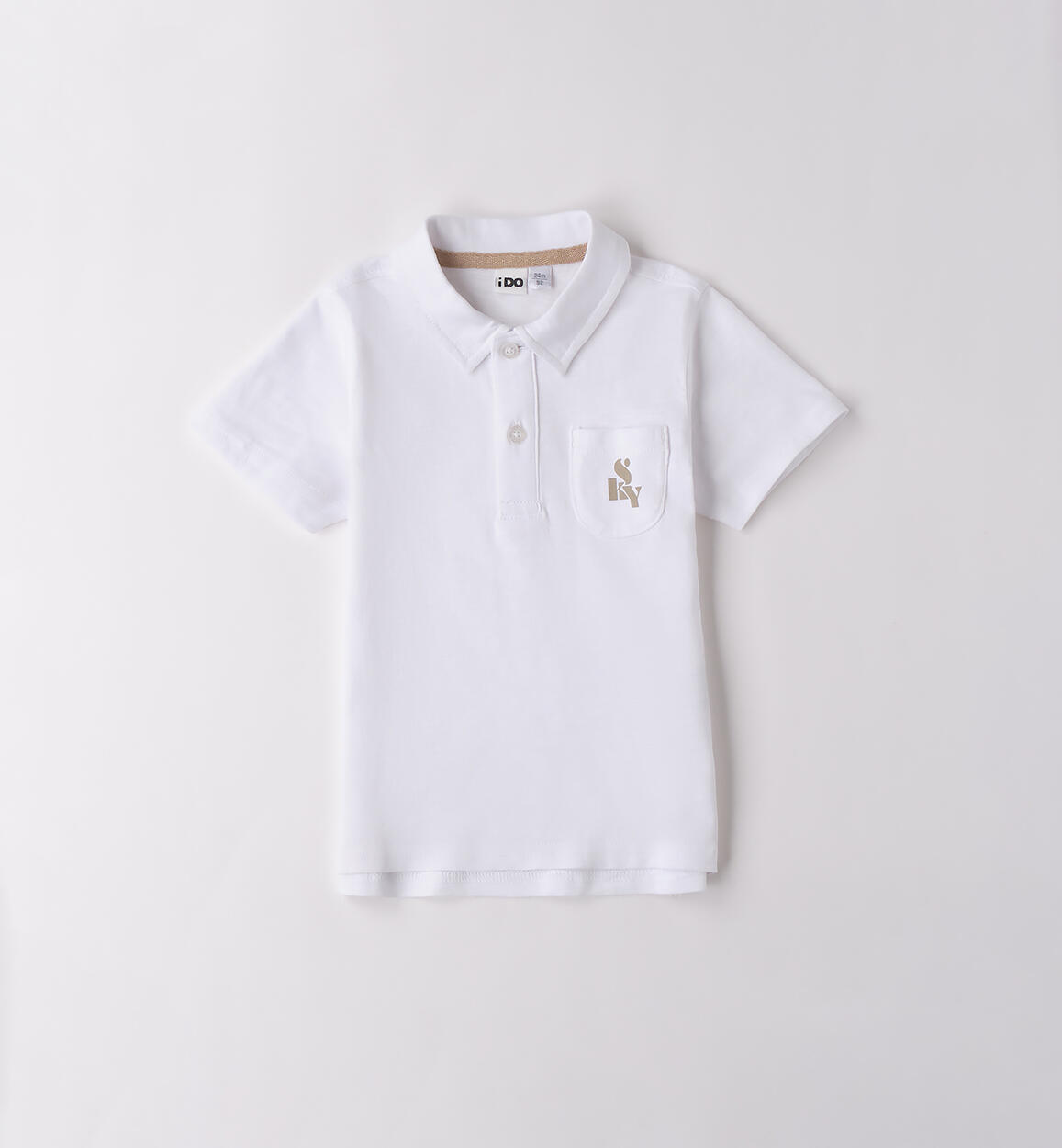 Polo da bambino BIANCO iDO