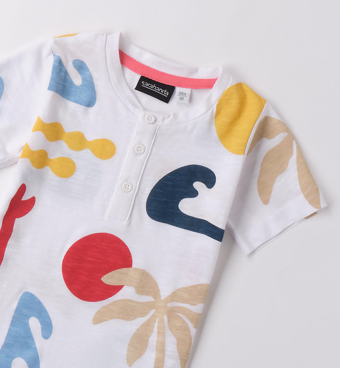 Polo da bambino BIANCO-MULTICOLOR-6BLC - 1210B14200