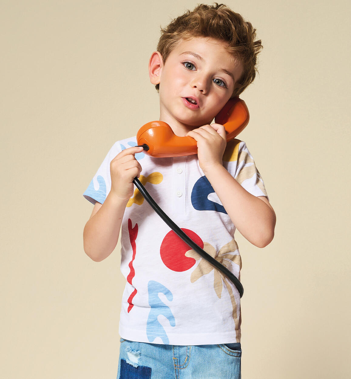 Polo da bambino BIANCO Sarabanda