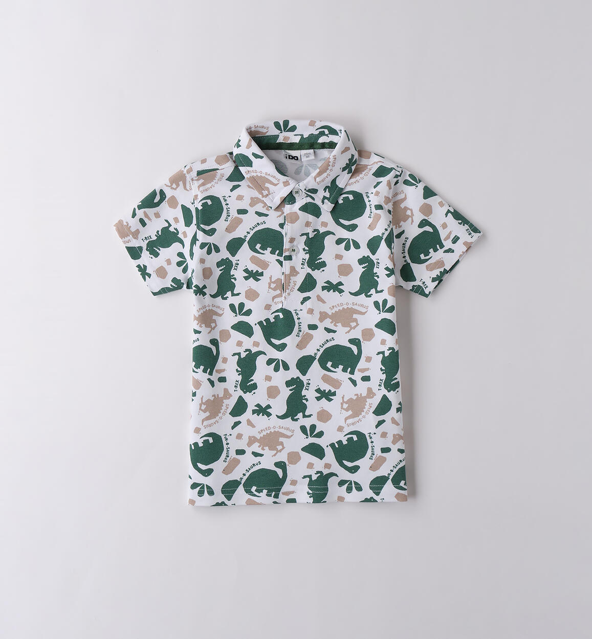Polo iDO bambino BIANCO-VERDE-6BHG - 1214B45300