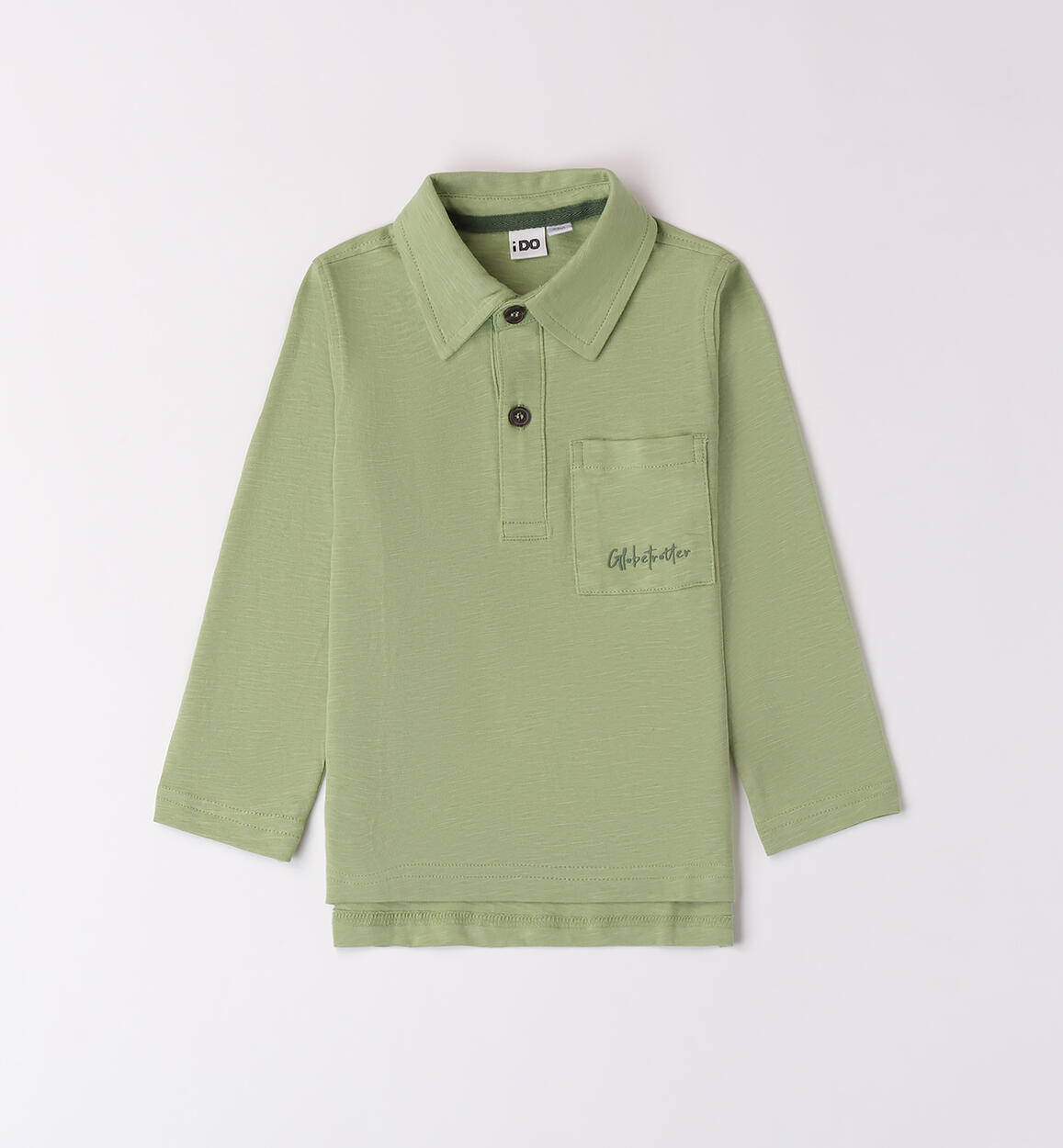Polo in cotone per bambino VERDE iDO