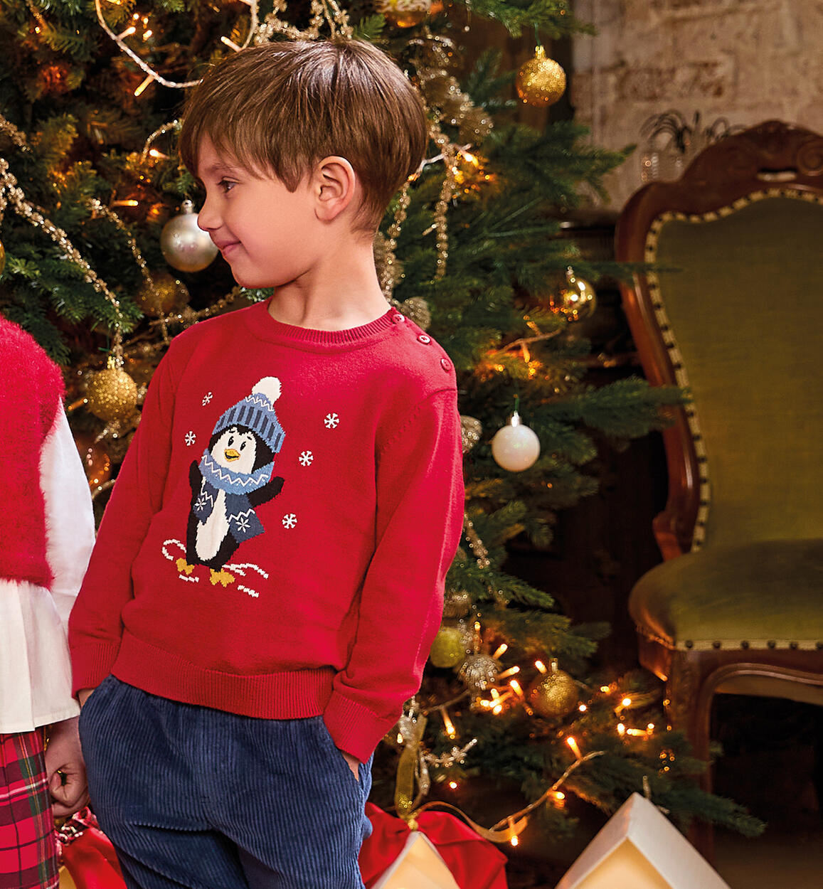 Pullover per bambino ROSSO Sarabanda