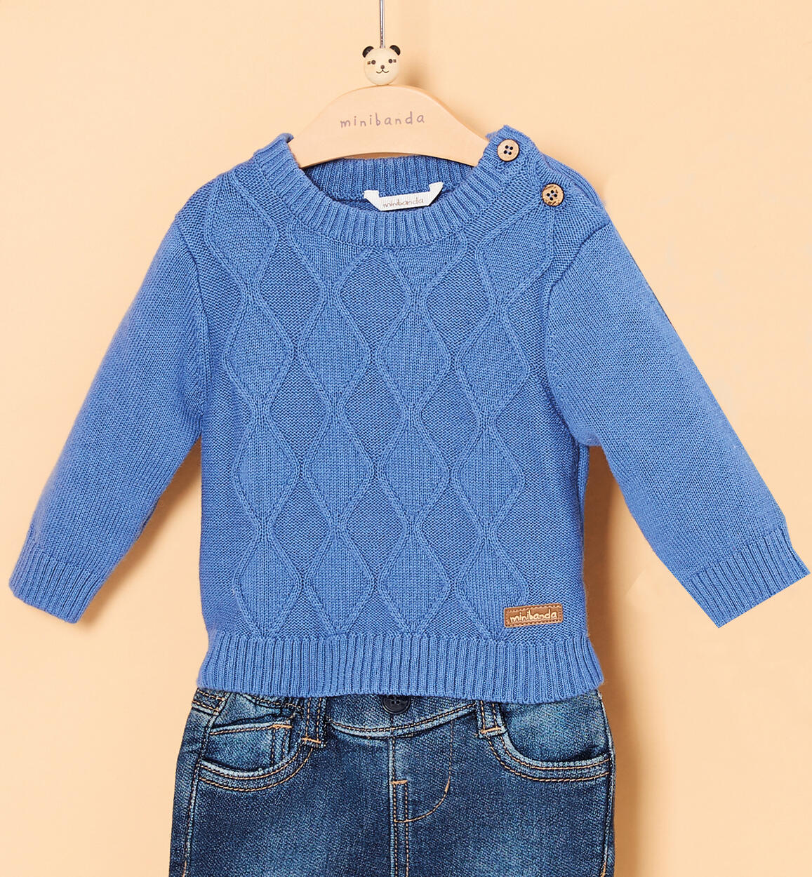 Pullover per neonato BLU Minibanda