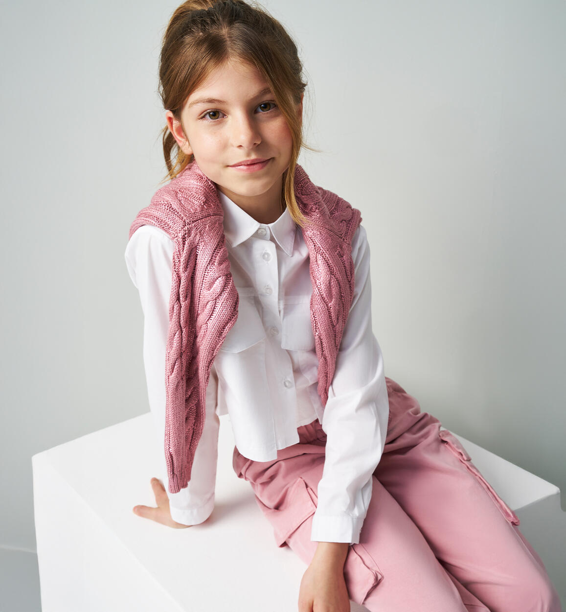 Pullover per ragazza ROSA iDO