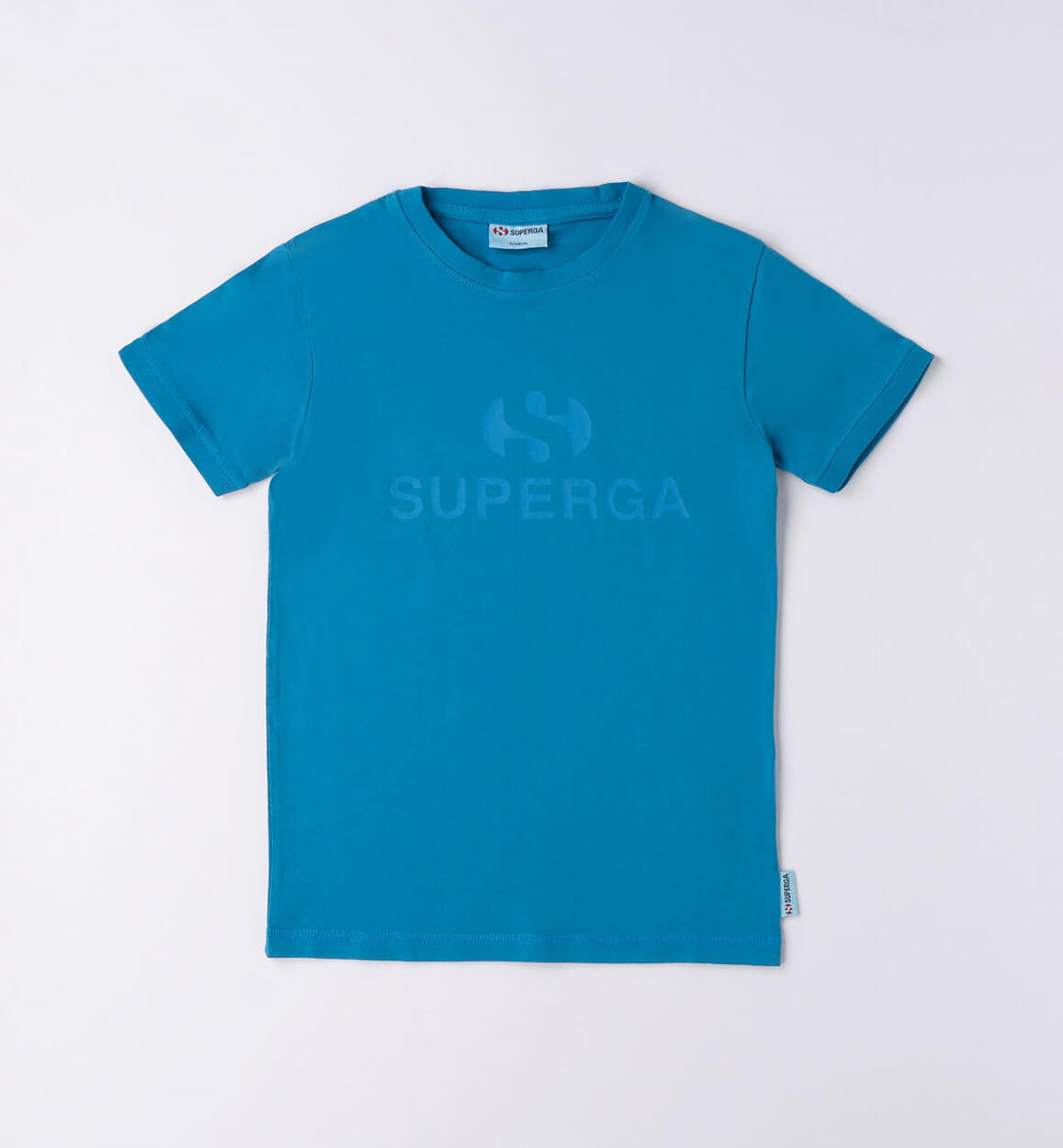 T-shirt bambino 100% cotone Superga AZZURRO SUPERGA