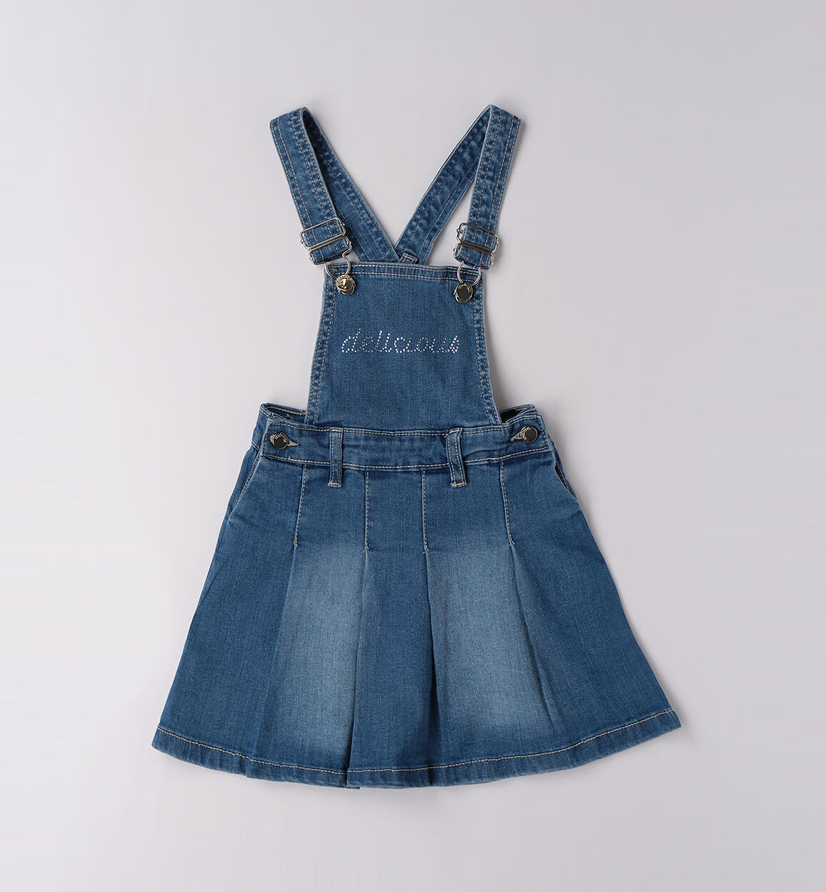 Salopette da bambina STONE WASHED CHIARO-7400 - 1440F23900