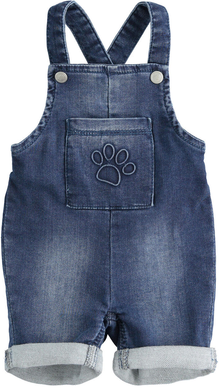 SHORT DENIM DUNGAREES  BLUE Minibanda