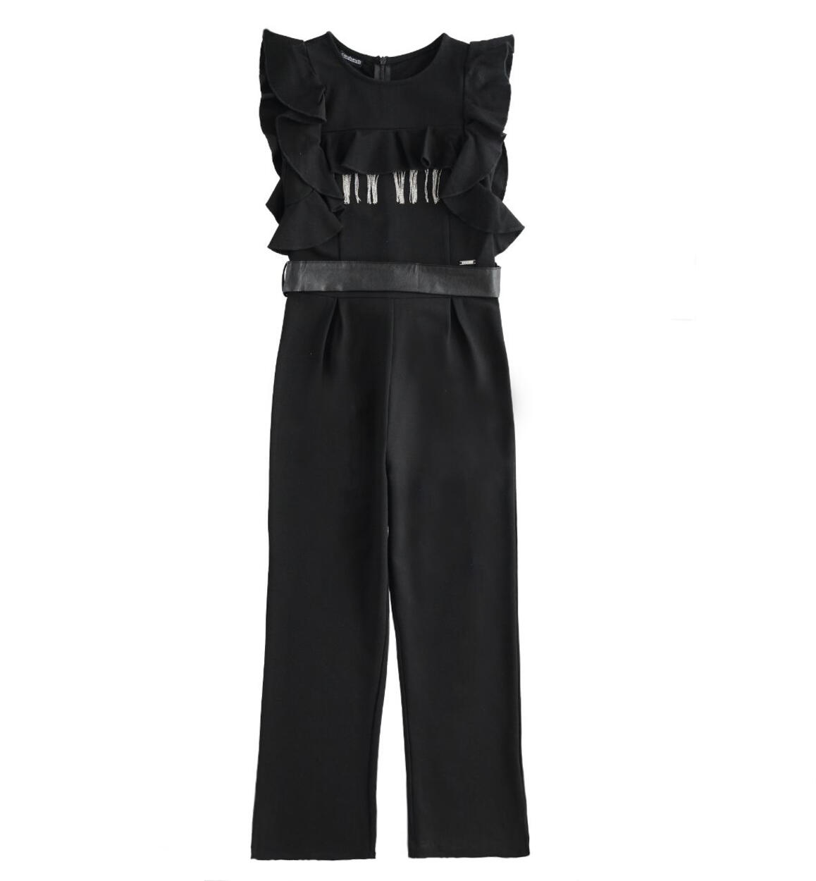 Sarabanda girl's elegant dungarees from 8 to 16 years BLACK Sarabanda