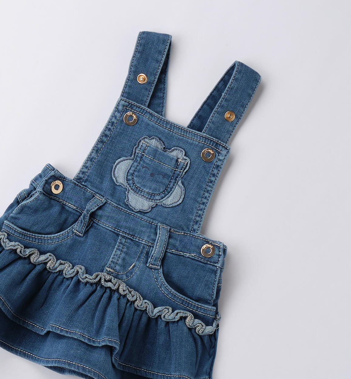 Salopette jeans bimba LAVATO CHIARISSIMO-7300 - 0444B11400