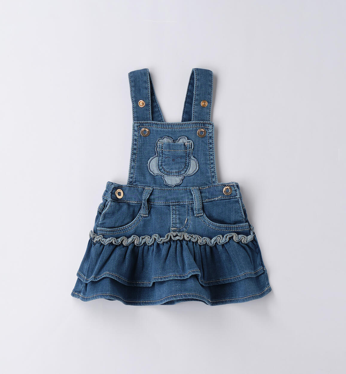 Salopette jeans bimba LAVATO CHIARISSIMO-7300 - 0444B11400