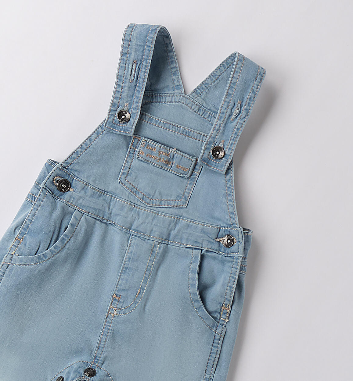 Salopette jeans neonato STONE BLEACH-7350 - 0234B17700