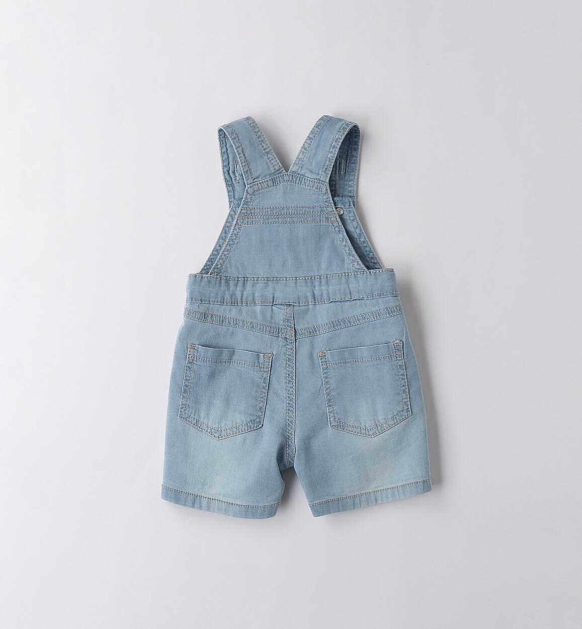 Salopette jeans neonato STONE BLEACH-7350 - 0234B17700