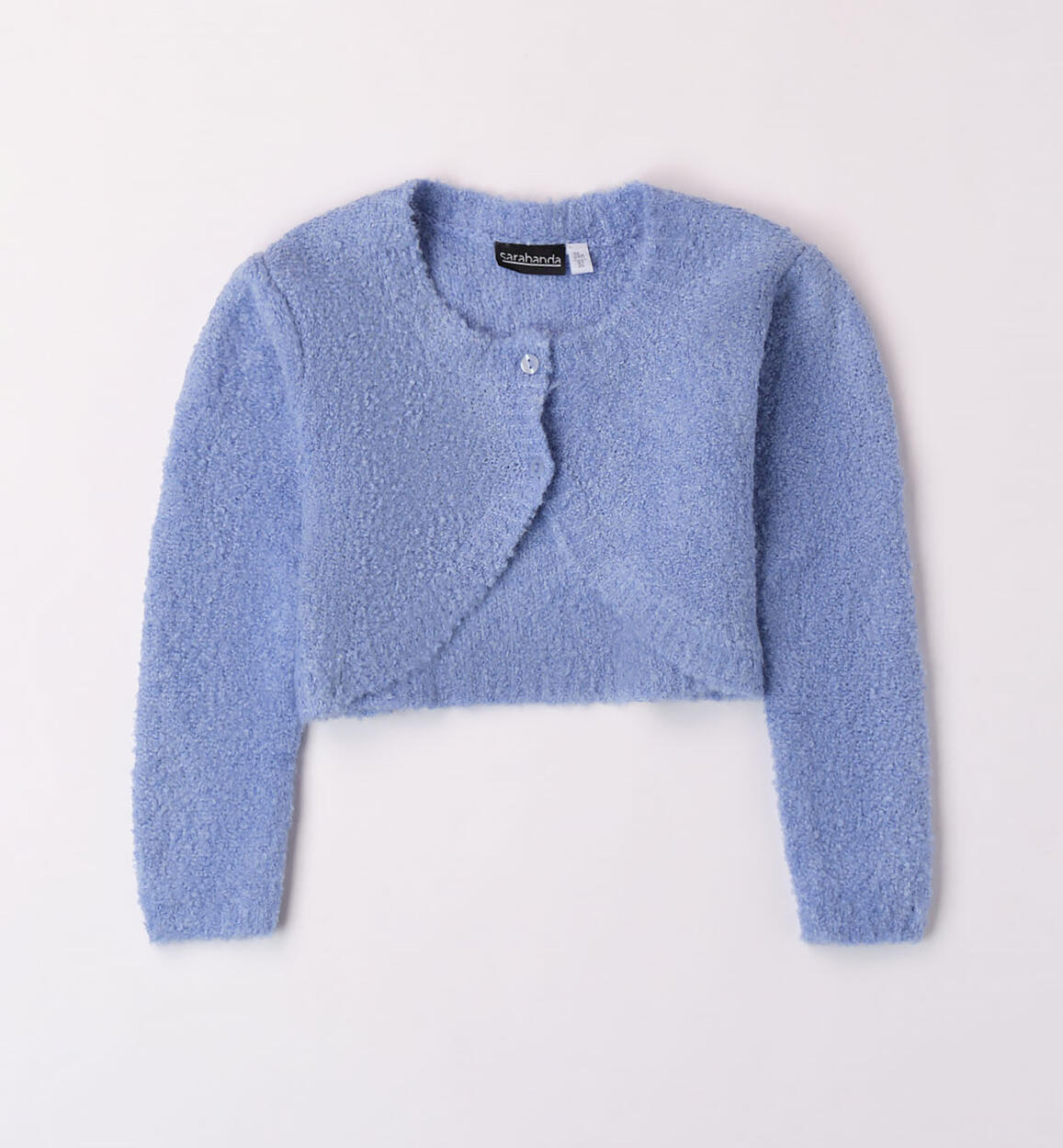 Sarabanda cropped cardigan for girls from 9 months to 8 years LIGHT BLUE Sarabanda
