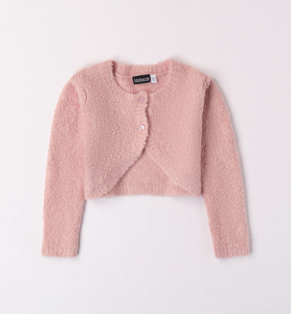 Sarabanda cropped cardigan for girls from 9 months to 8 years PINK Sarabanda