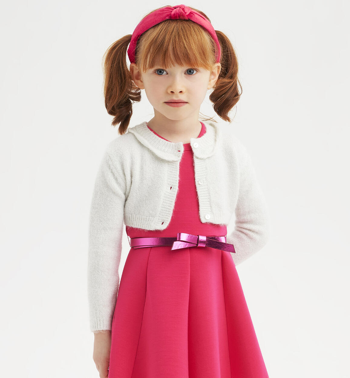 Sarabanda cropped cardigan for girls from 9 months to 8 years CREAM Sarabanda