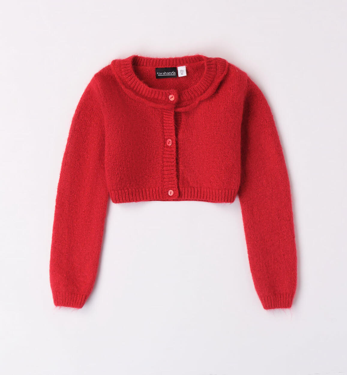 Sarabanda cropped cardigan for girls from 9 months to 8 years RED Sarabanda