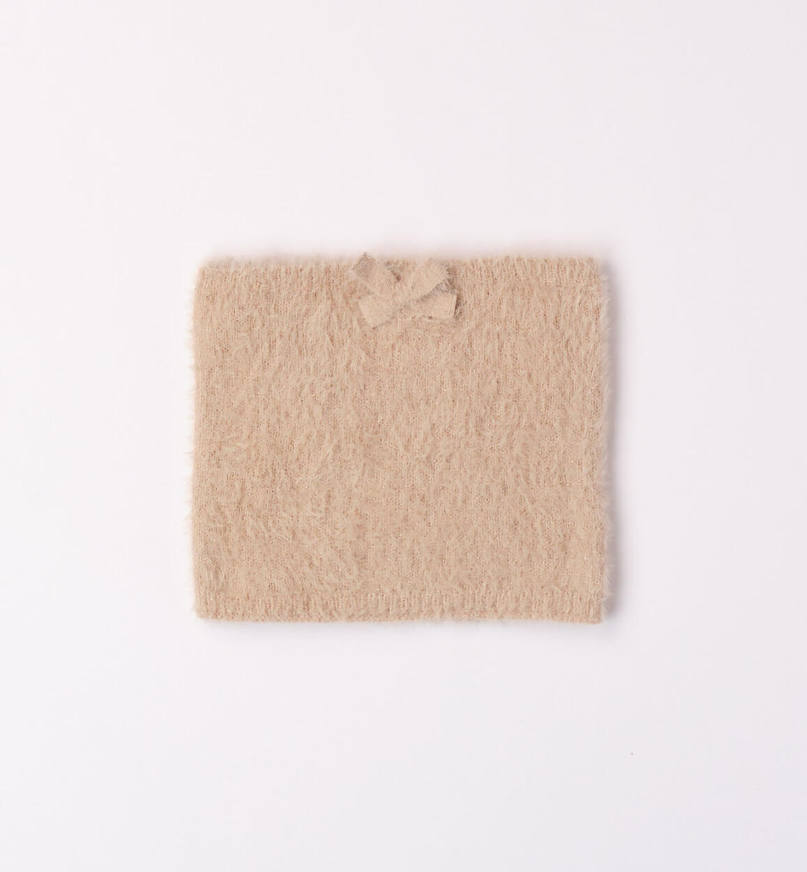 iDO neck warmer with a bow for girls from 6 months to 7 years BEIGE iDO