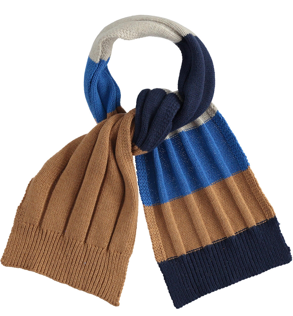 Tricot boy¿s scarf for boys from 9 months to 8 years iDO BLUE iDO