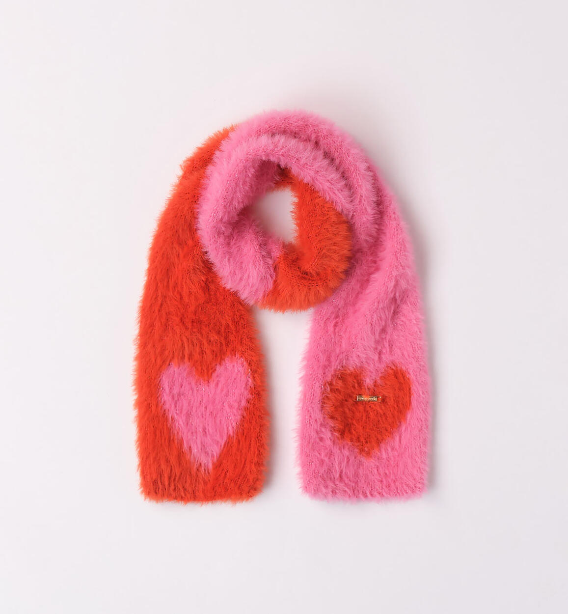 Sarabanda heart scarf for girls from 9 months to 8 years PINK Sarabanda