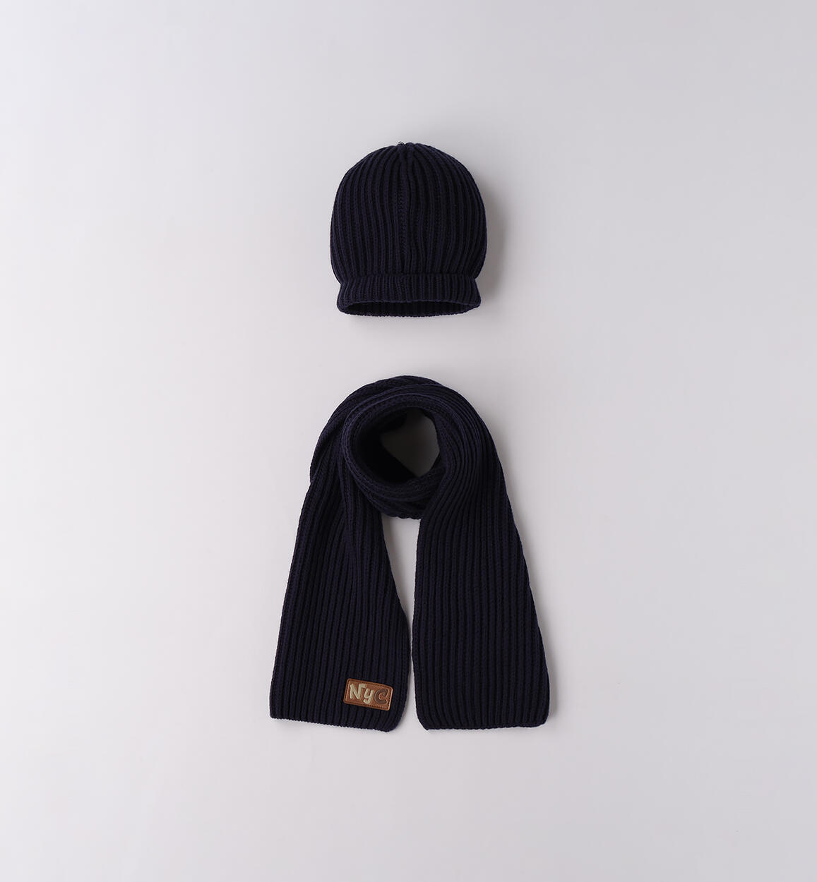 Sciarpa e cappello bambino BLU Sarabanda