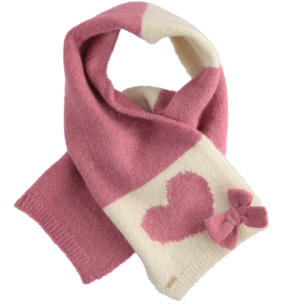 Sarabanda girl's knit scarf from 9 months to 8 years PINK Sarabanda
