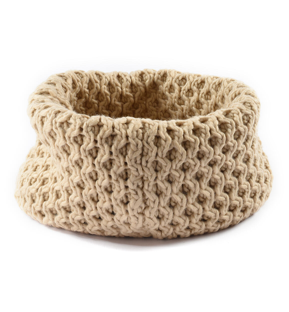 Girl tricot scarf  from 8 to 16 years by iDO BEIGE iDO
