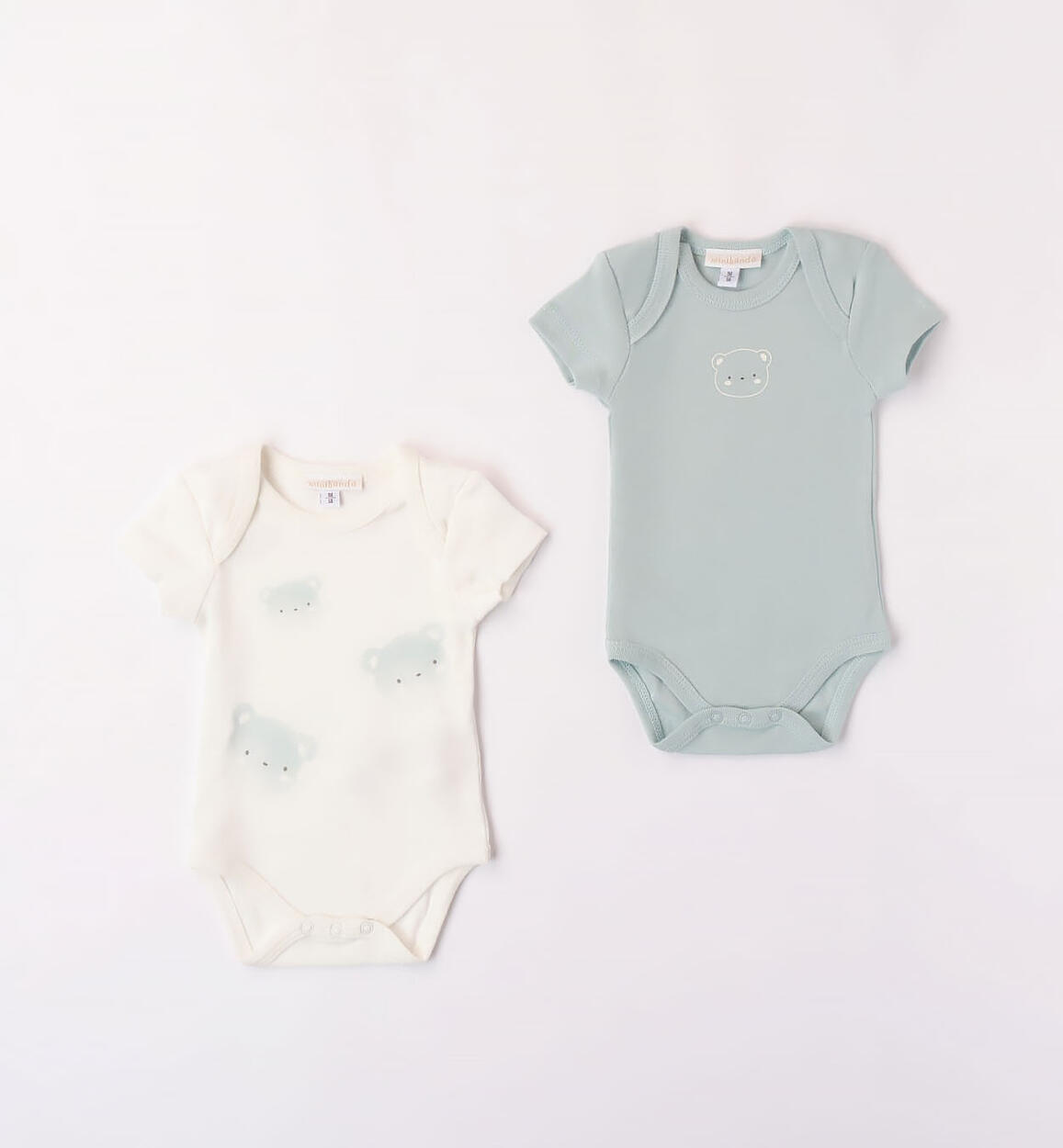 Set body neonati 100% cotone PANNA Minibanda