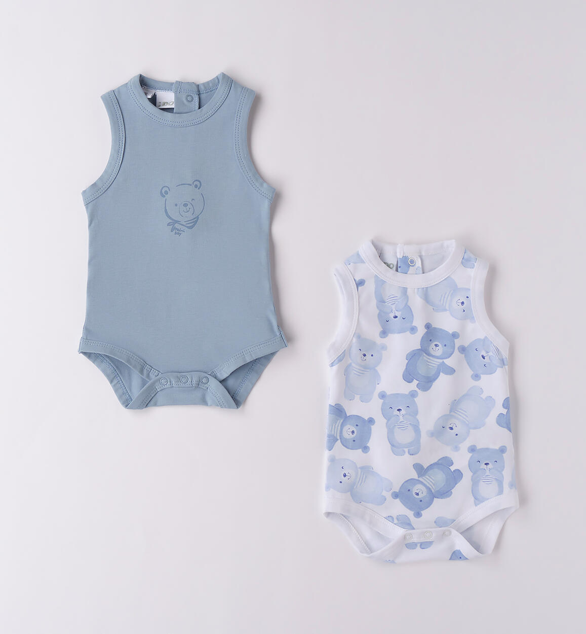 Set Body neonato AZZURRO iDO