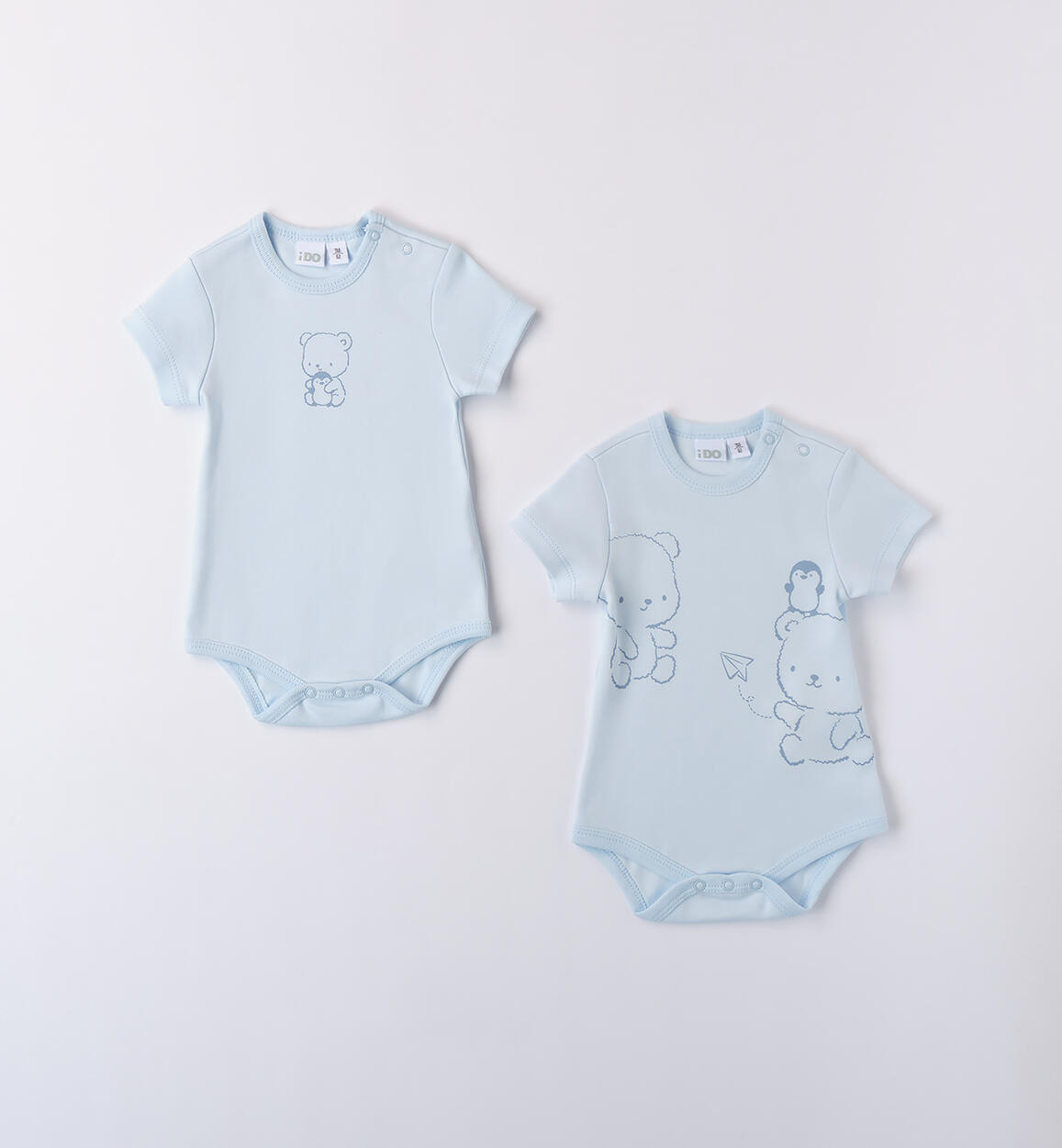 Set body neonato AZZURRO iDO