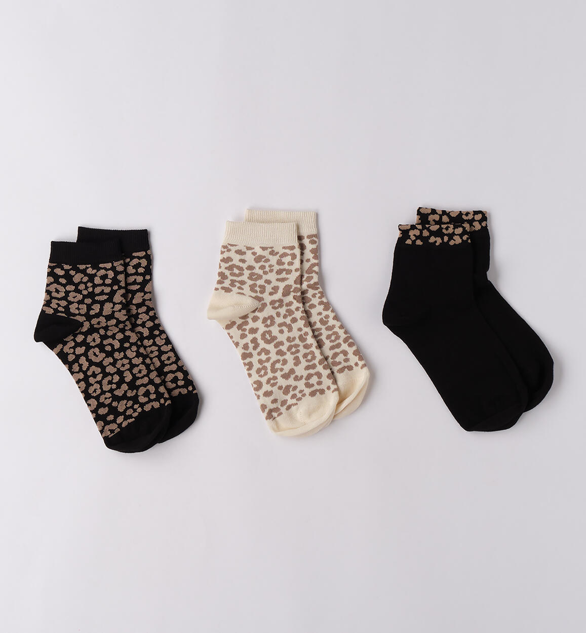 Set calze bambina 3 pezzi NERO iDO