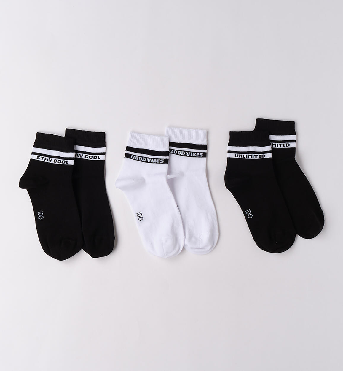 Set Calze per ragazzo NERO iDO