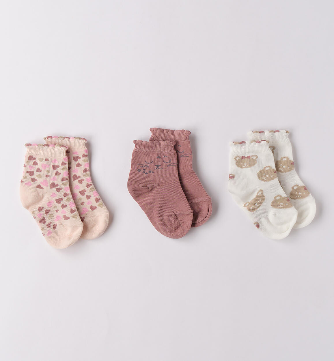 Set Calzini neonata ROSA iDO