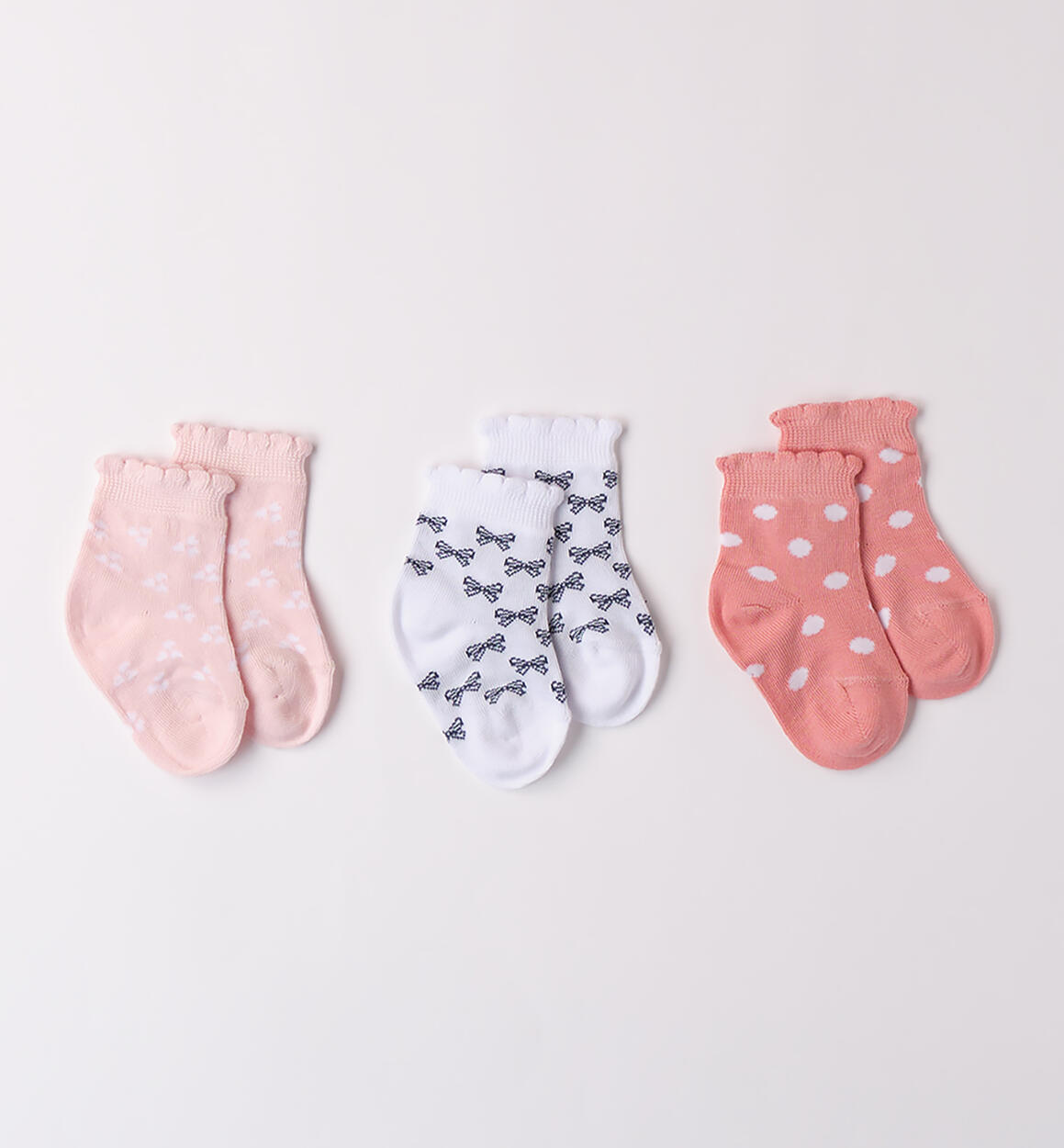 Set calzini neonata ROSA iDO