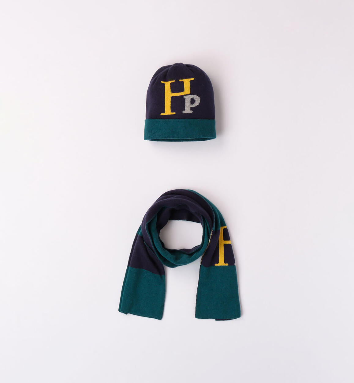 Set cappello e sciarpa per bambino BLU Sarabanda