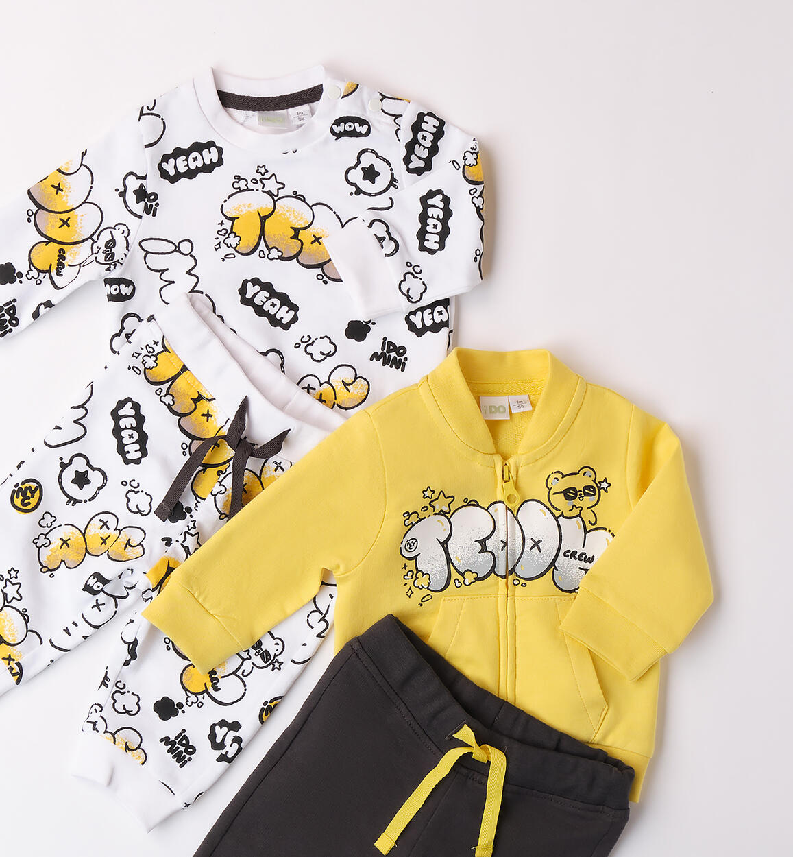 Set completo neonato iDOMini BIANCO-ANTRACITE-6BDN - 0024B01000