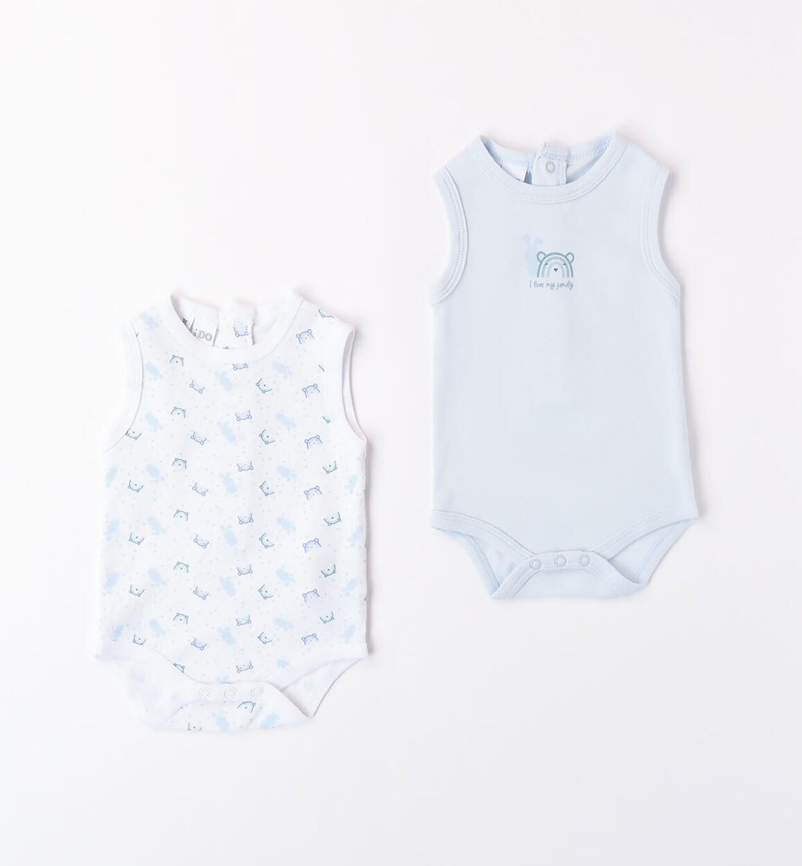 Set due body per neonato AZZURRO iDO