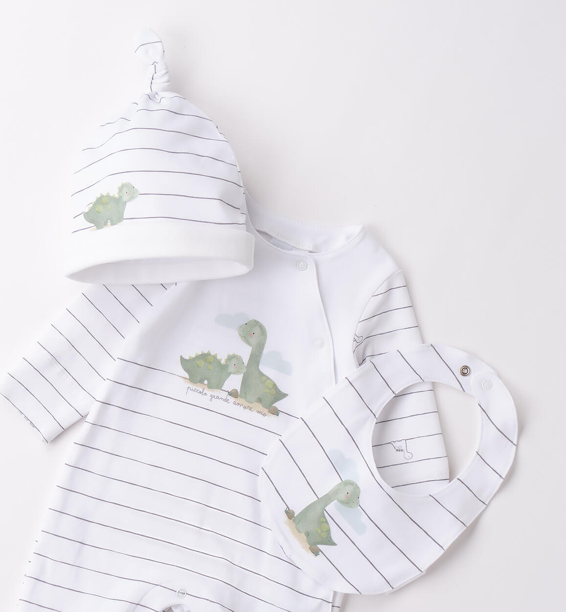 Set neonato 3 pezzi BIANCO-ANTRACITE-6BCZ - 0284B02500