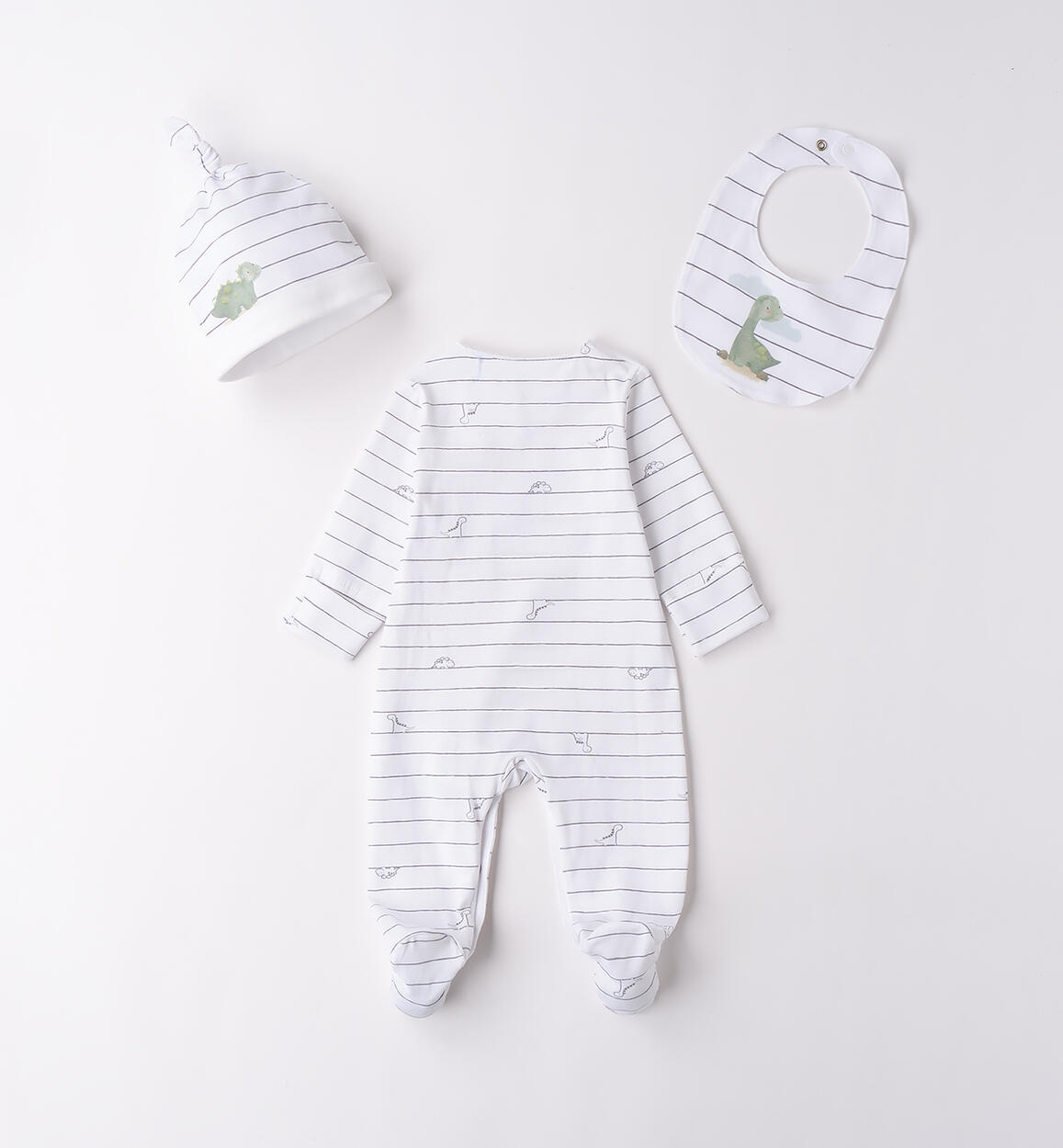 Set neonato 3 pezzi BIANCO-ANTRACITE-6BCZ - 0284B02500