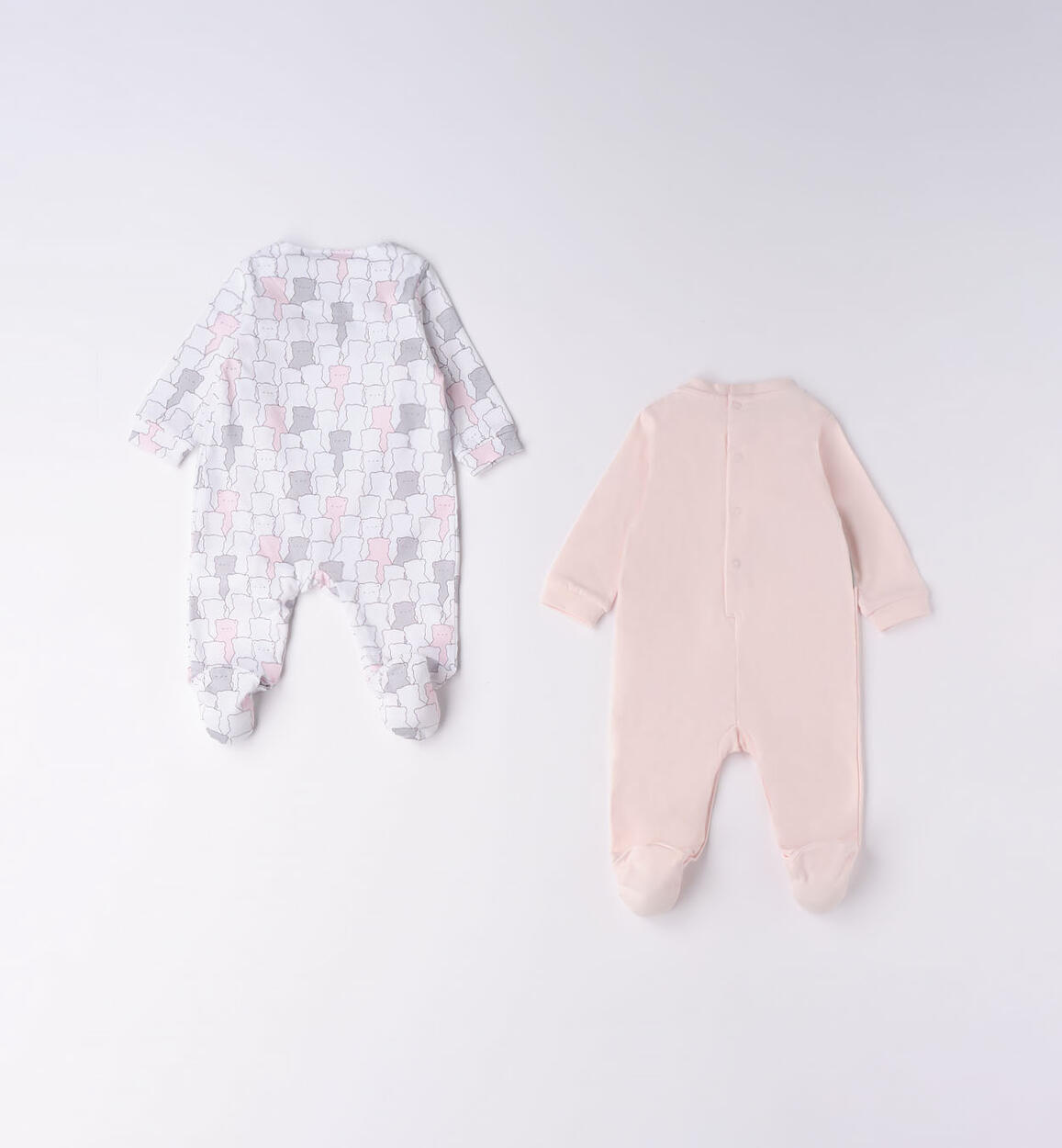 Minibanda pyjama set for babies, from 0 to 18 months BIANCO-MULTICOLOR-6V17 - 0283667500