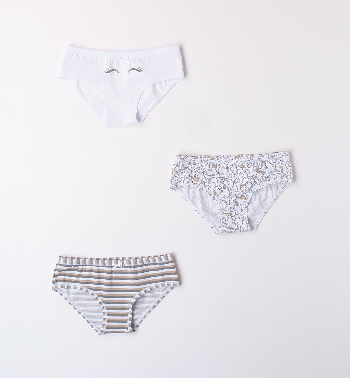 Set Slip per bambina BIANCO iDO