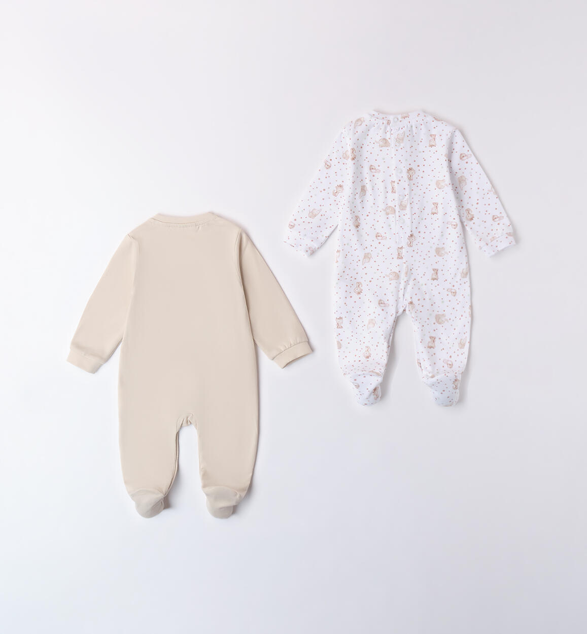 Set Tutine neonato BIANCO-TORTORA-6BEW - 0283B66200