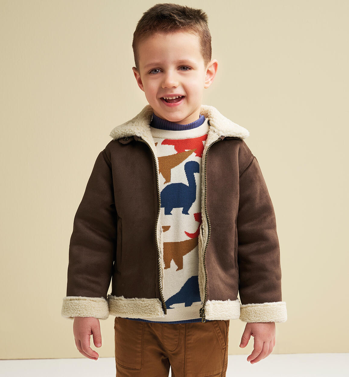 Shearling bambino MARRONE iDO