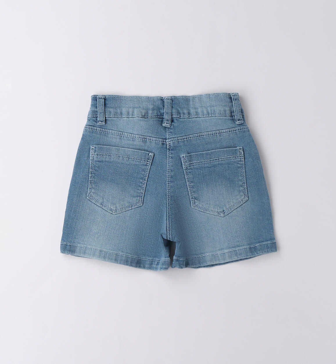 Shorts bambina iDO STONE WASHED CHIARO-7400 - 1594B53700