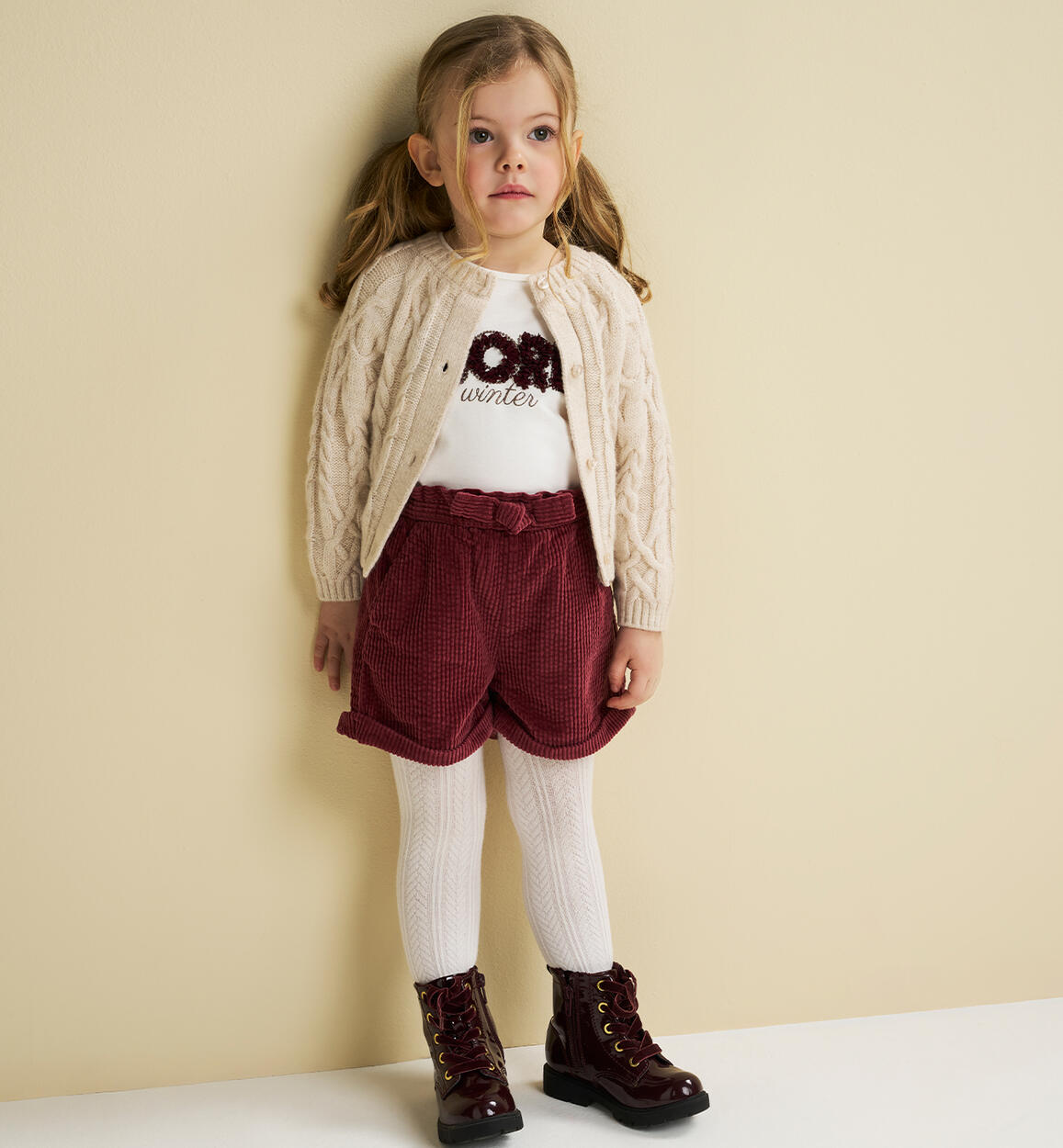 Shorts da bambina ROSSO iDO