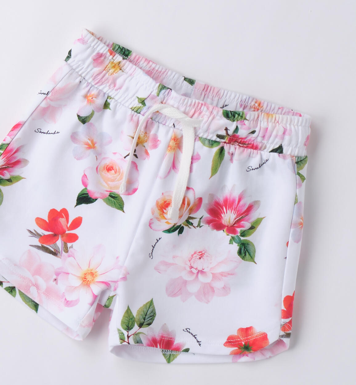 Shorts per bambina BIANCO-MULTICOLOR-6BFM - 1590B22100