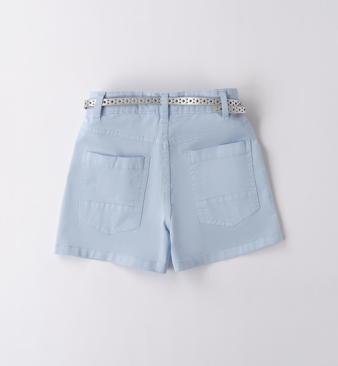 Shorts ragazza con cintura AZZURRO-3811 - 2574B879K1