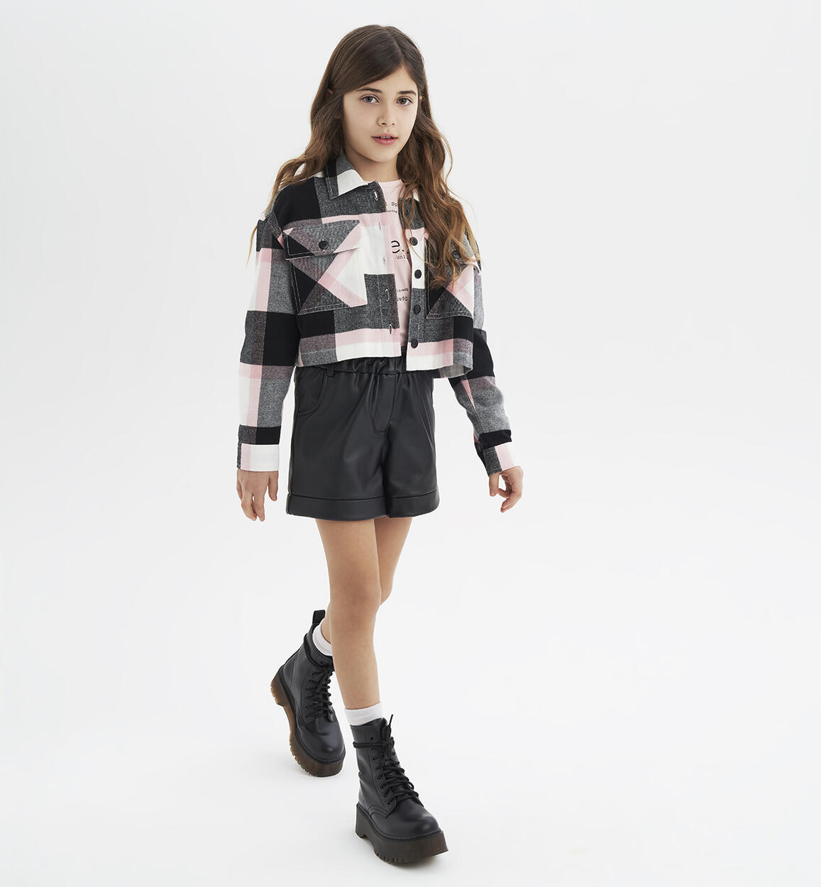 iDO black shorts for girls from 8 to 16 years BLACK iDO