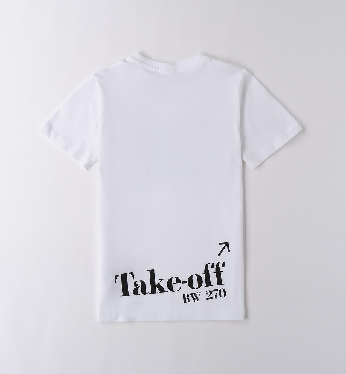 T-shirt 100% cotone ragazzo BIANCO-0113 - 2434B62400