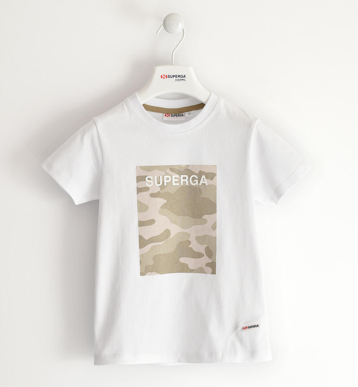 T-shirt 100% cotone Superga BIANCO SUPERGA ICON